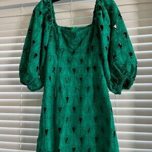 Cara Cara Emerald Green Short Dress